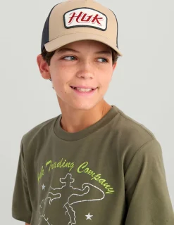Huk Gear T-Shirts-Kids Seahorse Tee Moss