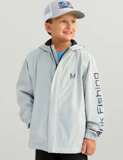 Huk Gear Rainwear-Kids Storm Jacket Harbor Mist