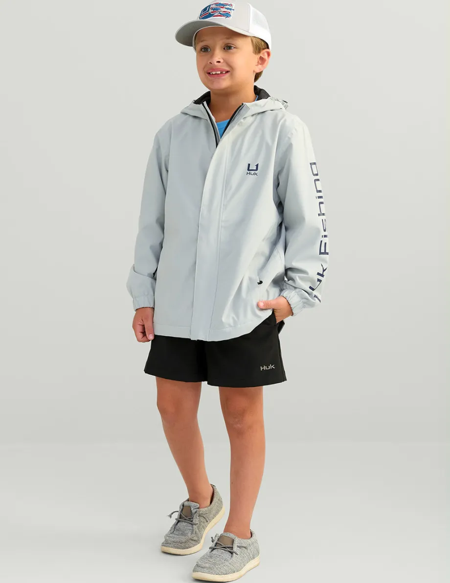 Huk Gear Rainwear-Kids Storm Jacket Harbor Mist