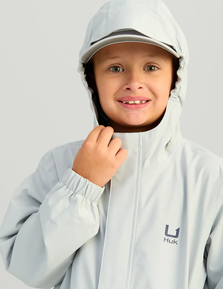 Huk Gear Rainwear-Kids Storm Jacket Harbor Mist