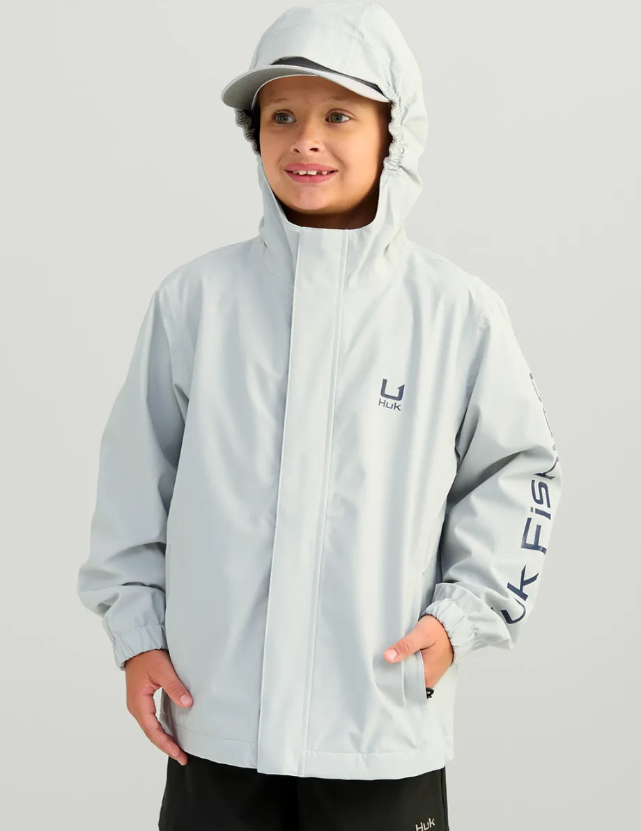 Huk Gear Rainwear-Kids Storm Jacket Harbor Mist