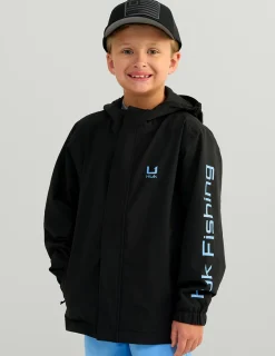 Huk Gear Rainwear-Kids Storm Jacket Black