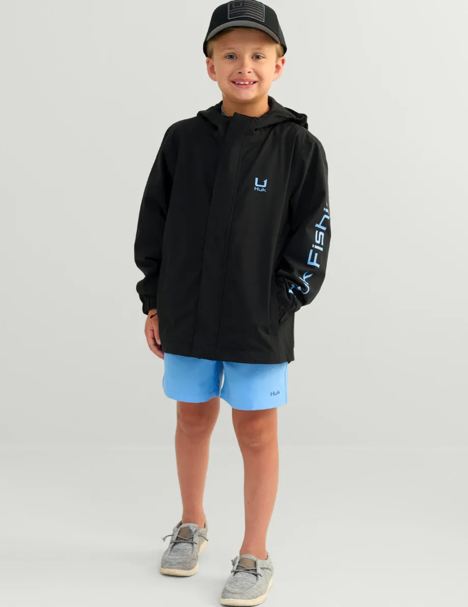 Huk Gear Rainwear-Kids Storm Jacket Black
