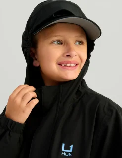 Huk Gear Rainwear-Kids Storm Jacket Black