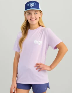 Huk Gear T-Shirts-Kids Sunset Sunrise Tee Orchid Bloom