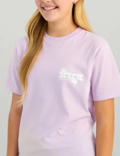 Huk Gear T-Shirts-Kids Sunset Sunrise Tee Orchid Bloom