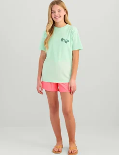 Huk Gear T-Shirts-Kids Sunset Sunrise Tee Seafoam Mist