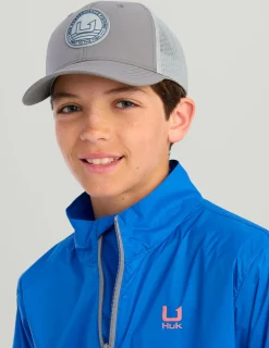 Huk Gear Windbreakers-Kids Tradewind Windbreaker Ocean Blue