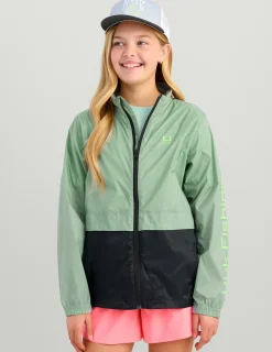 Huk Gear Windbreakers-Kids Tradewind Windbreaker Fog Green
