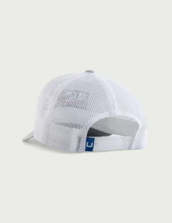 Huk Gear Hats-Kids Trophy Flag Trucker Hat Harbor Mist