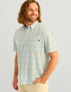 Huk Gear Button Downs-Kona Button-Down Yellowfin Lure Smash