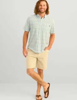 Huk Gear Button Downs-Kona Button-Down Yellowfin Lure Smash