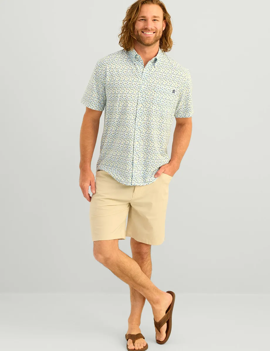 Huk Gear Button Downs-Kona Button-Down Yellowfin Lure Smash