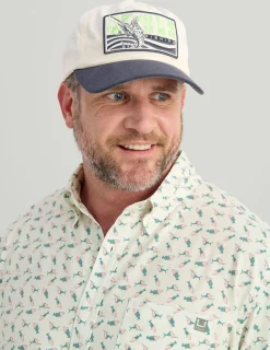 Huk Gear Button Downs-Kona Button-Down Egret American Fish