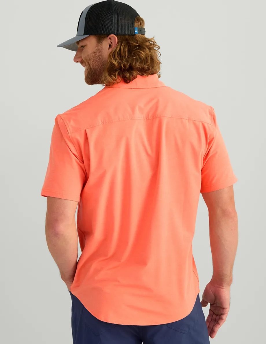 Huk Gear Button Downs-Kona Button-Down Fresh Salmon