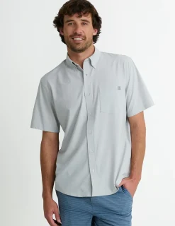 Huk Gear Button Downs-Kona Button-Down Harbor Mist