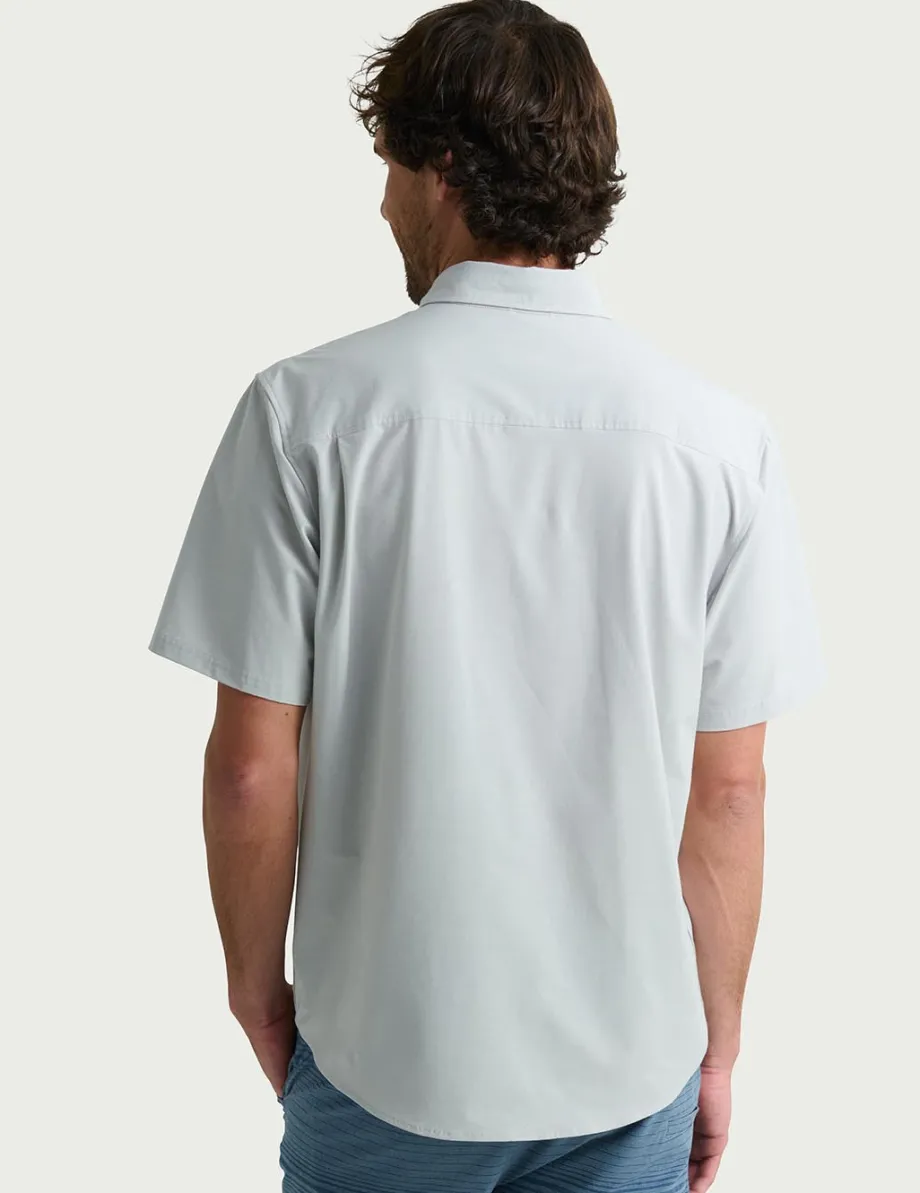 Huk Gear Button Downs-Kona Button-Down Harbor Mist