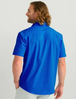 Huk Gear Button Downs-Kona Button-Down Ocean Blue