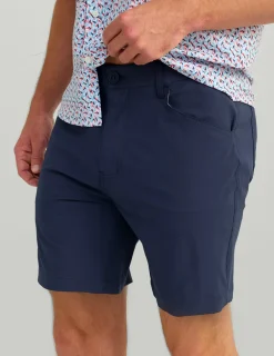 Huk Gear Shorts-Kona 6-Inch Short Naval Academy