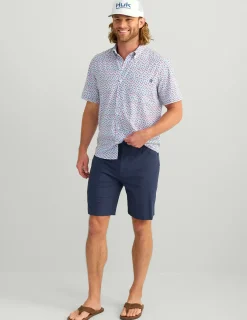 Huk Gear Shorts-Kona 9-Inch Short Naval Academy