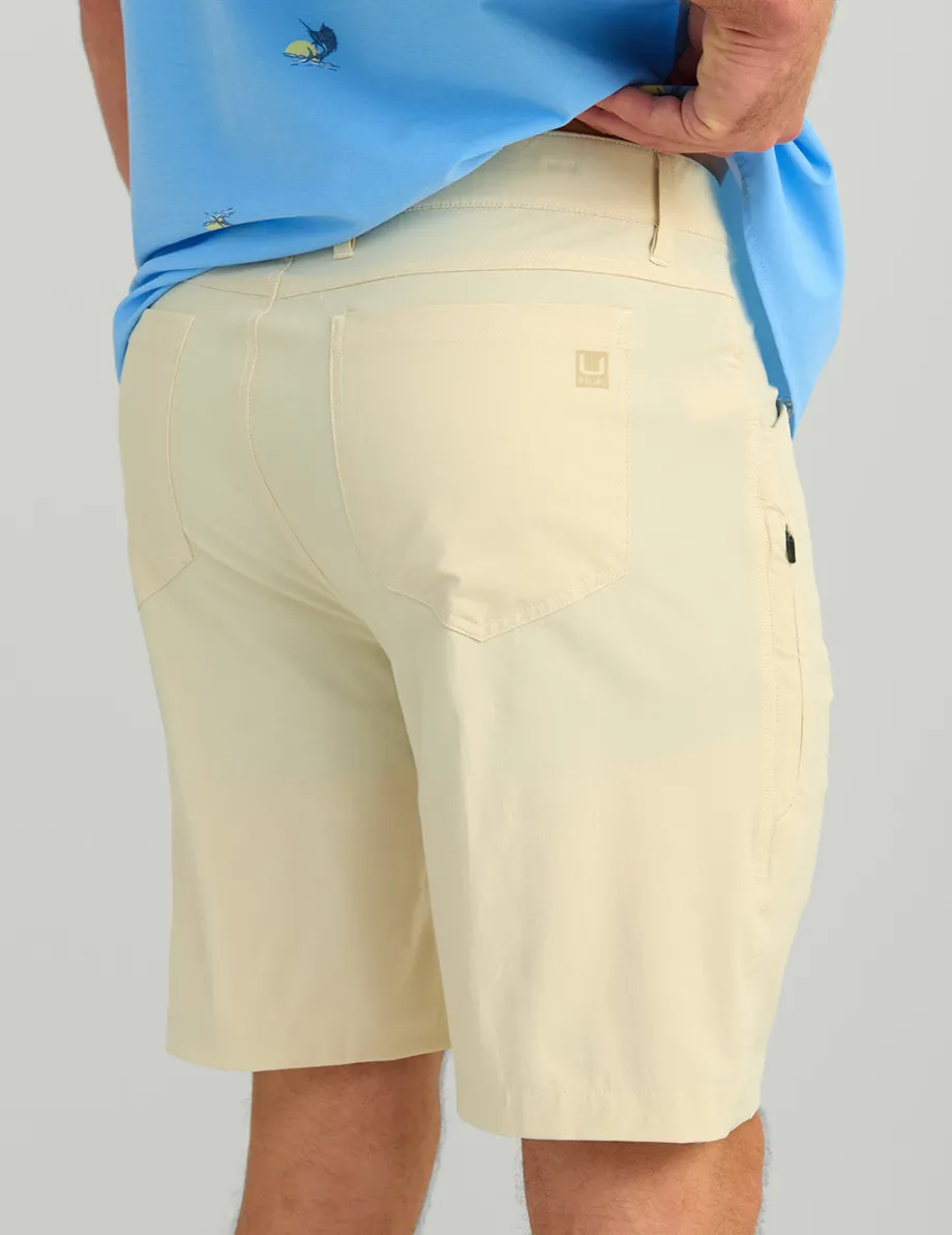 Huk Gear Shorts-Kona 9-Inch Short Khaki