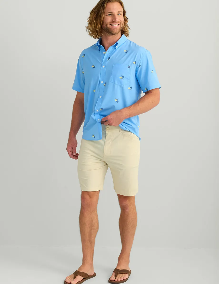 Huk Gear Shorts-Kona 9-Inch Short Khaki