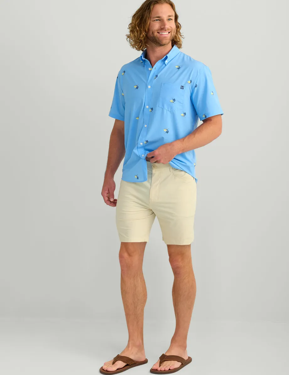 Huk Gear Shorts-Kona 6-Inch Short Khaki