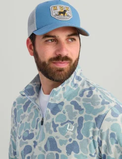 Huk Gear Hats-Lab Patch Trucker Hat Quiet Harbor