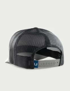 Huk Gear Hats-Lab Patch Trucker Hat Harbor Mist
