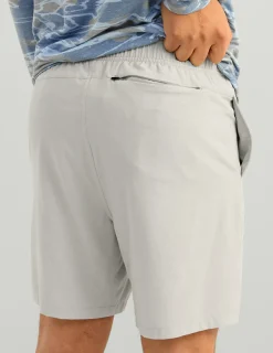 Huk Gear Shorts-Leeward Short Harbor Mist Heather