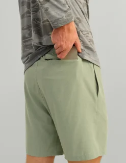 Huk Gear Shorts-Leeward Short Fog Green Heather
