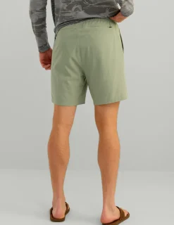 Huk Gear Shorts-Leeward Short Fog Green Heather