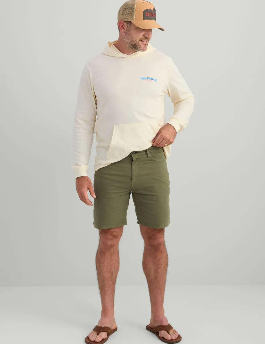 Huk Gear Shorts-Lightweight Rivercamp Short Moss