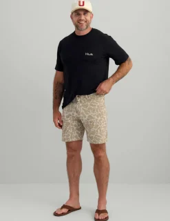 Huk Gear Shorts-Lightweight Rivercamp Short KC Sand Camo
