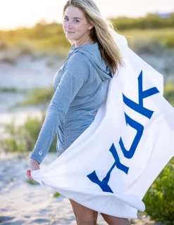Huk Gear Hard Goods|Hard Goods-Microfiber Beach Towel White