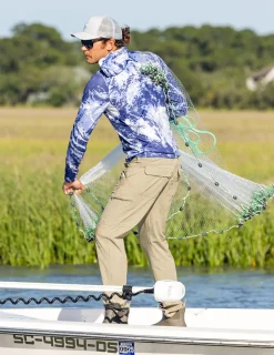 Huk Gear Performance Tops-Mossy Oak Pursuit Performance Hoodie Mossy Oak Skipper Blue