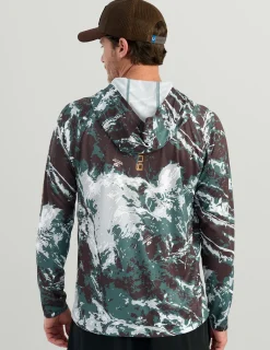 Huk Gear Performance Tops-Mossy Oak Pursuit Performance Hoodie Mossy Oak Pluff Mud