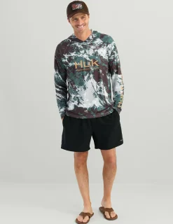 Huk Gear Performance Tops-Mossy Oak Pursuit Performance Hoodie Mossy Oak Pluff Mud