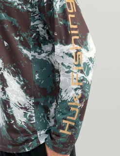 Huk Gear Performance Tops-Mossy Oak Pursuit Performance Hoodie Mossy Oak Pluff Mud