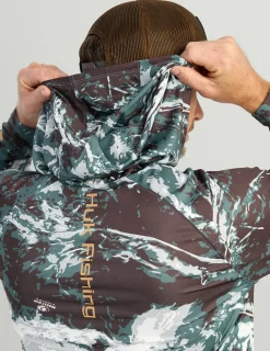 Huk Gear Performance Tops-Mossy Oak Pursuit Performance Hoodie Mossy Oak Pluff Mud