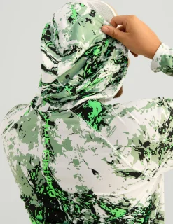 Huk Gear Performance Tops-Mossy Oak Pursuit Performance Hoodie Mossy Oak Fog Green