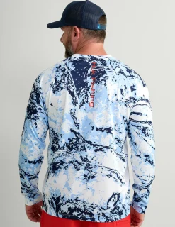 Huk Gear Performance Tops-Mossy Oak Pursuit Performance Crew Mossy Oak Windsurfer