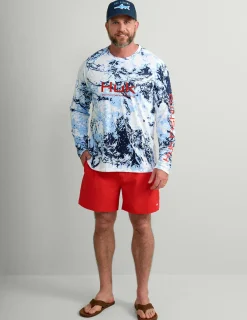 Huk Gear Performance Tops-Mossy Oak Pursuit Performance Crew Mossy Oak Windsurfer