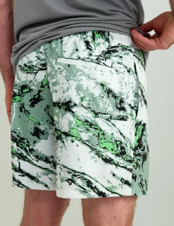 Huk Gear Swim-Mossy Oak Pursuit Volley Swim Shorts Mossy Oak Fog Green