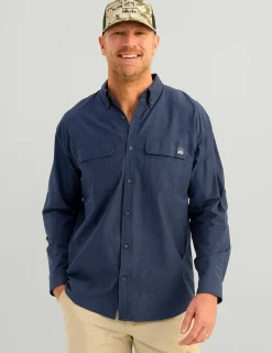 Huk Gear Button Downs-Next Level Button-Down Naval Academy