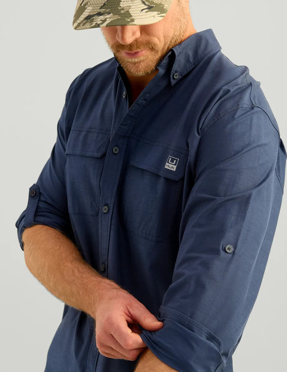 Huk Gear Button Downs-Next Level Button-Down Naval Academy