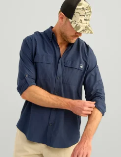 Huk Gear Button Downs-Next Level Button-Down Naval Academy