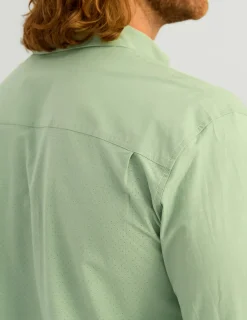 Huk Gear Button Downs-Next Level Button-Down Fog Green