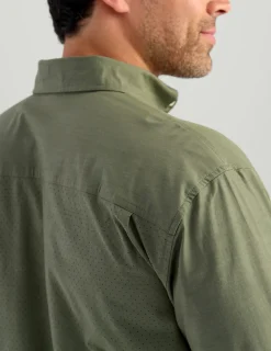 Huk Gear Button Downs-Next Level Button-Down Moss