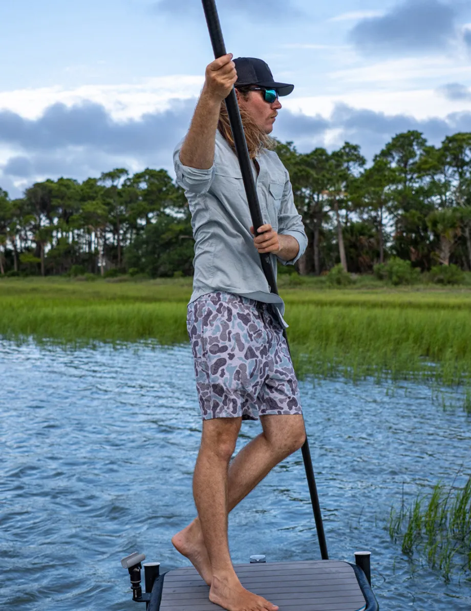 Huk Gear Shorts-Next Level Camp Short KC Volcanic Ash Camo